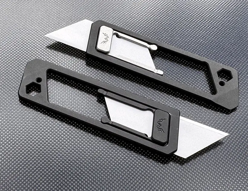 OFUK 2.0 Slim Open Frame Utility Knife Allows One-Handed Operation