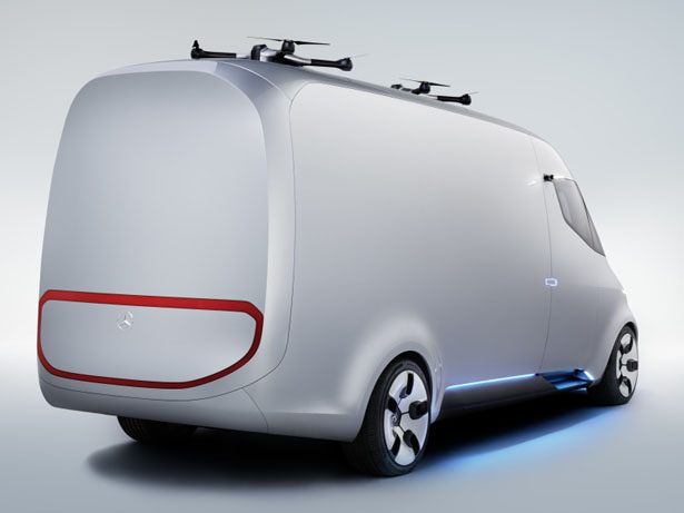 Futuristic Mercedes Benz Vision Van Is A Future Vision Of A Logistic Van With Fully Integrated 9924