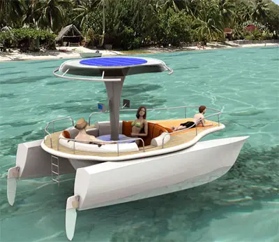 Solar and Human Powered Boat Concept - Tuvie