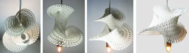 3D Printed Fractal LED Generator by Margot Krasojević