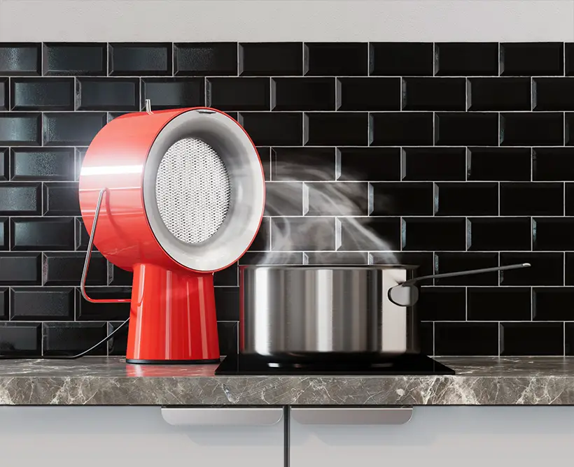 AirHood - Small But Powerful Portable Range Hood to Avoid Grease in The  Kitchen - Tuvie Design