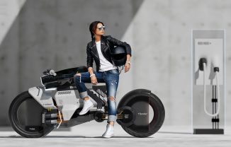 ATHENA Electric Motorcycle Concept for Smaller/Short Riders