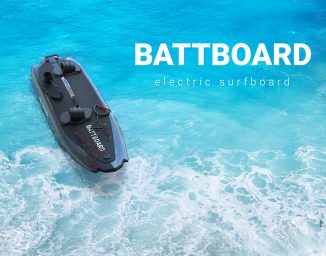 BATTBOARD Electric Surfboard Concept Designed for Active Water Sports
