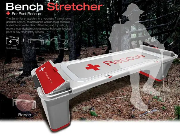 Bench Stretcher for Fast Mountain Recue