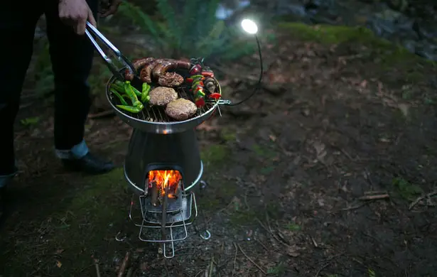 BioLite BaseCamp Stove Turns Wood Fire to Usable Electricity