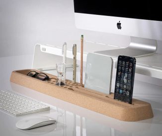 Bloc Eco-Friendly Cork Desk Organizer with Multiple Slots for Your Pens