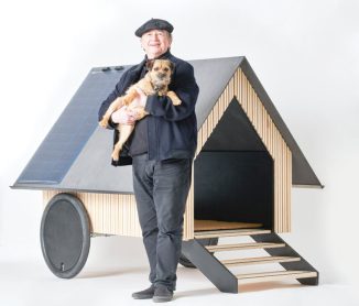 Bowowhaus German Shepherd’s Hut – Mobile Wooden Dog House