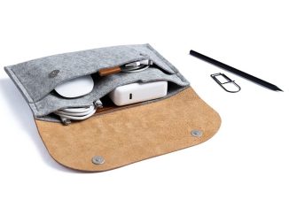 Stylish Wool Felt Cable Organizer with Magnetic Fasteners
