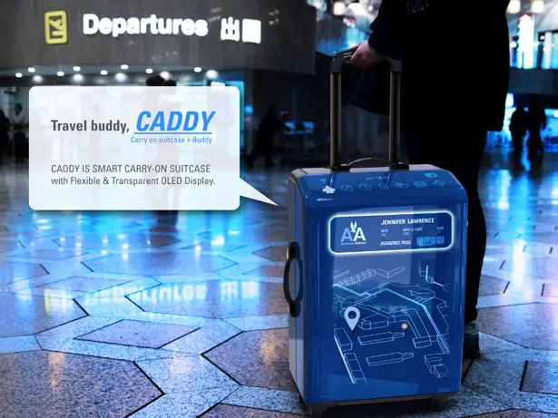 Caddy Smart Carry-on Suitcase Is Your Futuristic Travel Companion