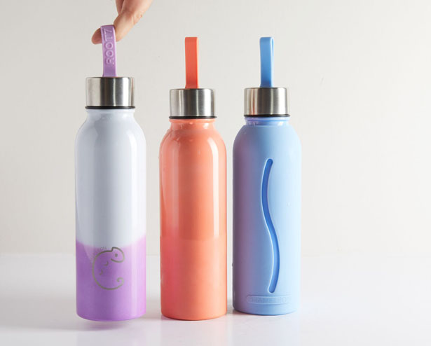 Fun Chameleon Color-Changing Stainless Steel Bottle Wants You to Ditch