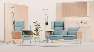 Cove: A Set of Chemotherapy Infusion Chairs Provide Comfort to Patients and Support Person