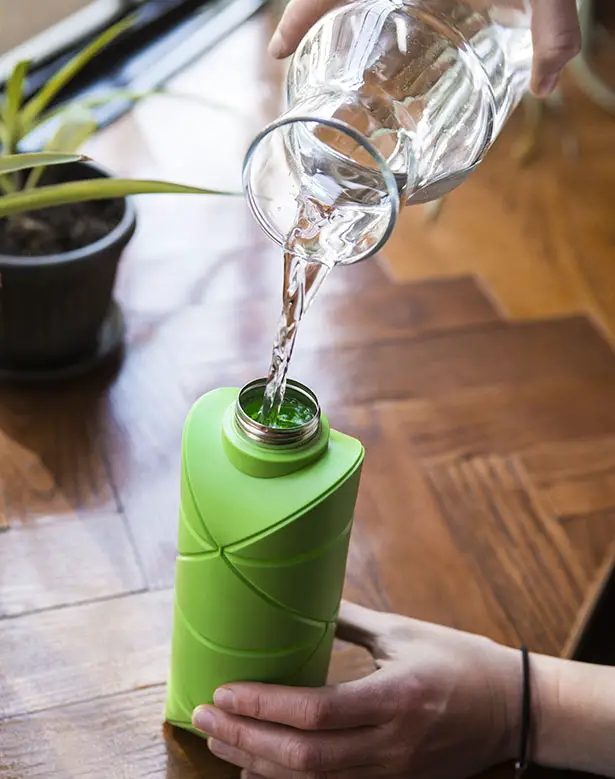 DiFold Origami Bottle Features Extremely Rigid and Stable Structure When  Unfolded - Tuvie Design