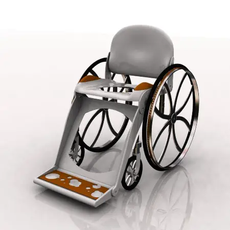 Freemode Lightweight Wheelchair Made of Fiberglass