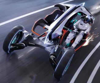 Futuristic R Ryzr Urban Mobility Blurs The Lines Between Cars and Motorcycles