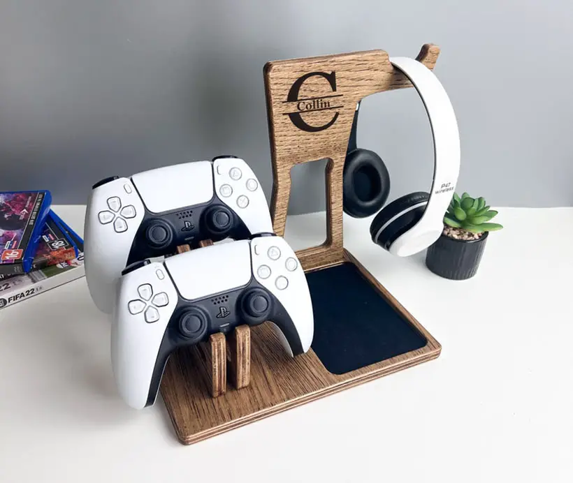 Cool Gaming Controller and Headset Stand to Complement Your Gaming Desk ...