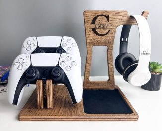 Cool Gaming Controller and Headset Stand to Complement Your Gaming Desk