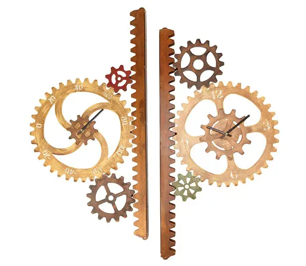 Artistic Garden Gears Outdoor Clock and Thermometer by Chris Crooks ...