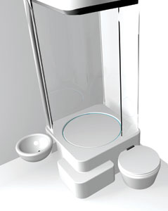 I-Save Concept : Saving Space As Well As Water In The Bathroom