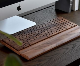 Hacoa Full Ki-Board Wireless – Natural Wooden Computer Keyboard