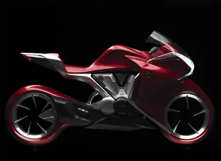 Honda V4 Motorcycle Concept with Hubless Wheels