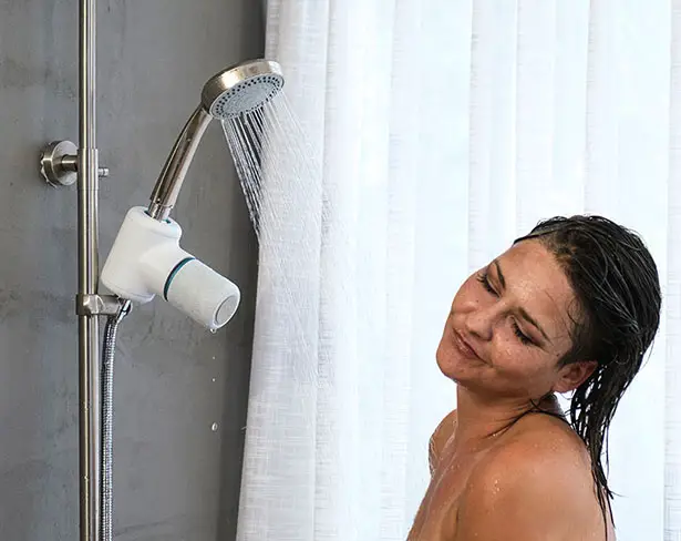 Ampere's Shower Power is a Bluetooth speaker powered by water