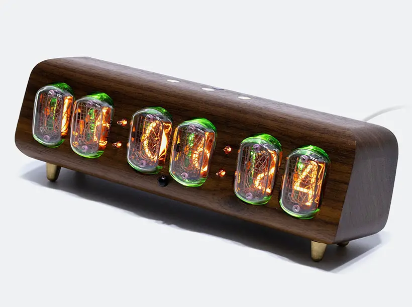 Keebmonkey IN12 Nixie Clock Features Nixie Tubes Inside a Single Piece ...