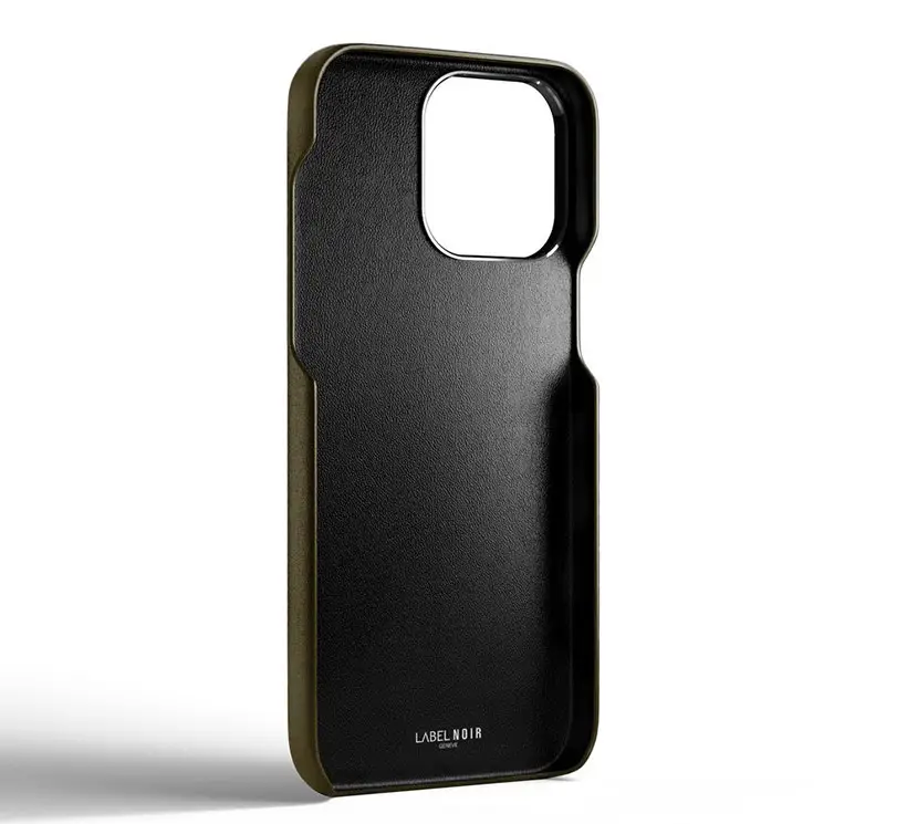 Label Noir iPhone 15 Pro Kaki Quilted Case Adds Stylish Touch to Your ...
