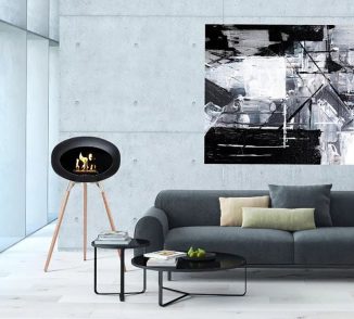 Attractive Le Feu Dome Ground High Fireplace Features Modern, Authentic Danish Design