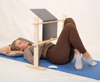 Lie-Down Laptop Stand Helps You Using Your Laptop While Lying Down