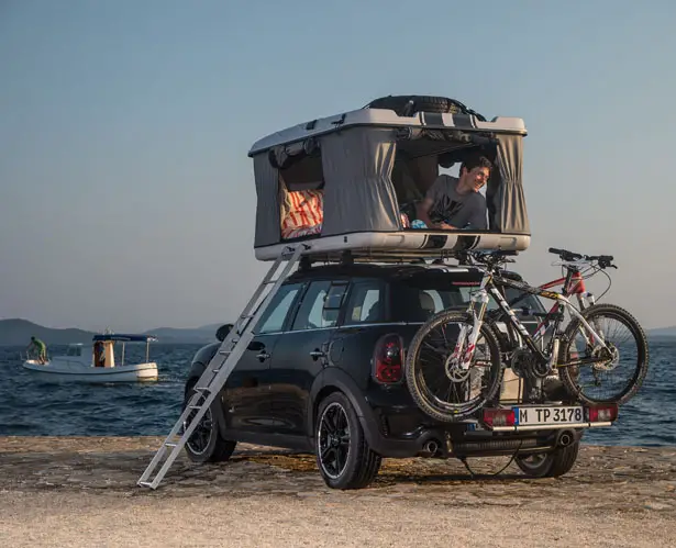 Mini Getaway Cars : MINI Clubvan Camper, MINI Cowley Caravan, and MINI Countryman ALL4 Camp