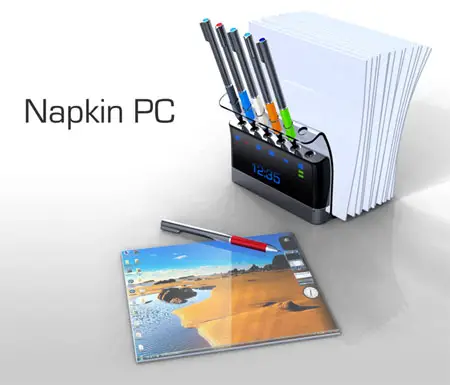 Napkin PC Concept by Avery Holleman Has Won Microsoft Next-Gen PC  Design Competition