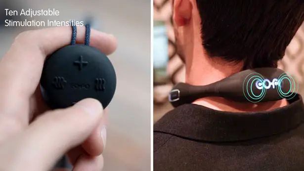 NECKAIR: Portable Neck Muscle Massager and Warmer