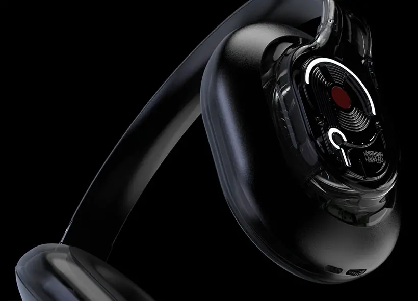 Head (1) - Futuristic, Transparent Concept Headphones for Nothing Brand -  Tuvie Design