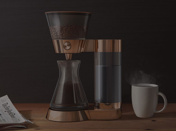 Gorgeous Poppy Pour-Over Coffee Machine Makes Your Coffee On Demand