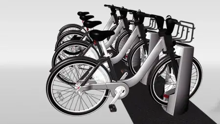 Future Public Bike System with Aluminum Bike