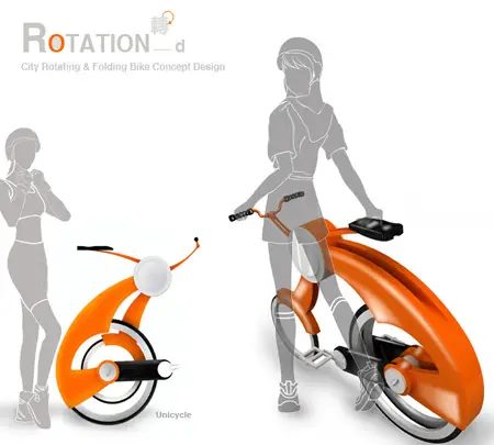 Rotation City Bike : Rotate and Fold Your Bike !