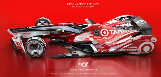 Semi Closed Canopy for Indy Car by Matus Prochaczka