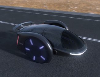 Shane Two-Wheeled Electric Concept Car for Everyday Urban Ride and Highway Use