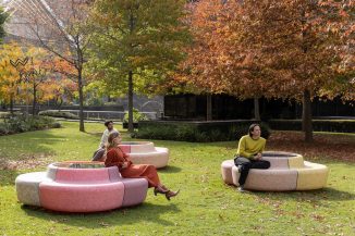 Solar-Powered Bench Uses Sun’s Energy To Spin Slowly