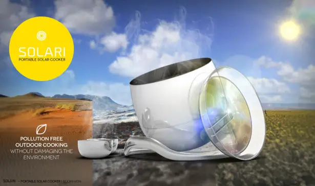 Solari Portable Solar Cooker Uses Sun’s Energy to Slow Cook Your Meal