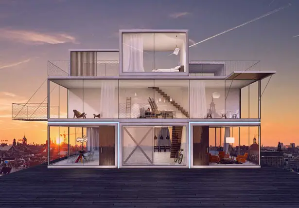 Tetris House by Universe Architecture