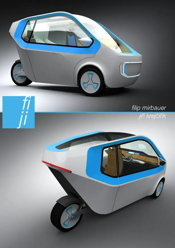 Three-Wheeled Car for Handicapped People or Senior Citizen with Limited Mobility