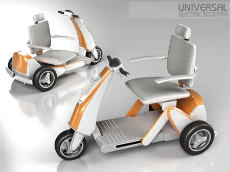 Elderly or Physically Challenged People Can Ride This Universal Electric Scooter