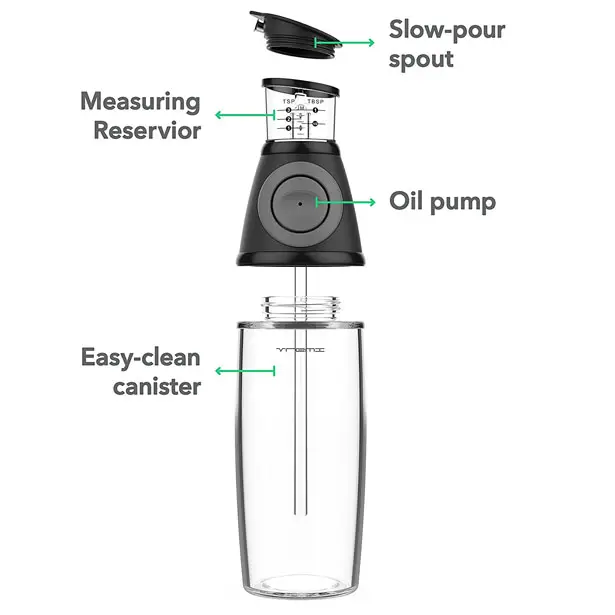 Vremi Olive Oil Measuring Dispenser Bottle Gives Precise Measurement Every  Single Time - Tuvie Design