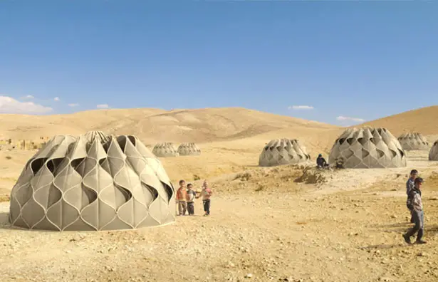 Weaving a Home : A Concept Tent for Refugees
