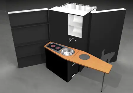WoonBox : A Shower, Toilet, and A Kitchen in A Box