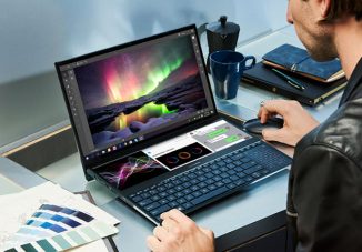 ZenBook Pro Duo Laptop Features ScreenPad Plus as Second Display