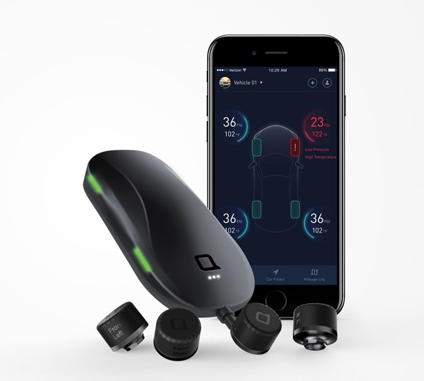 Nonda ZUS Smart Tire Safety Monitor Sends Tire Pressure Data Directly ...